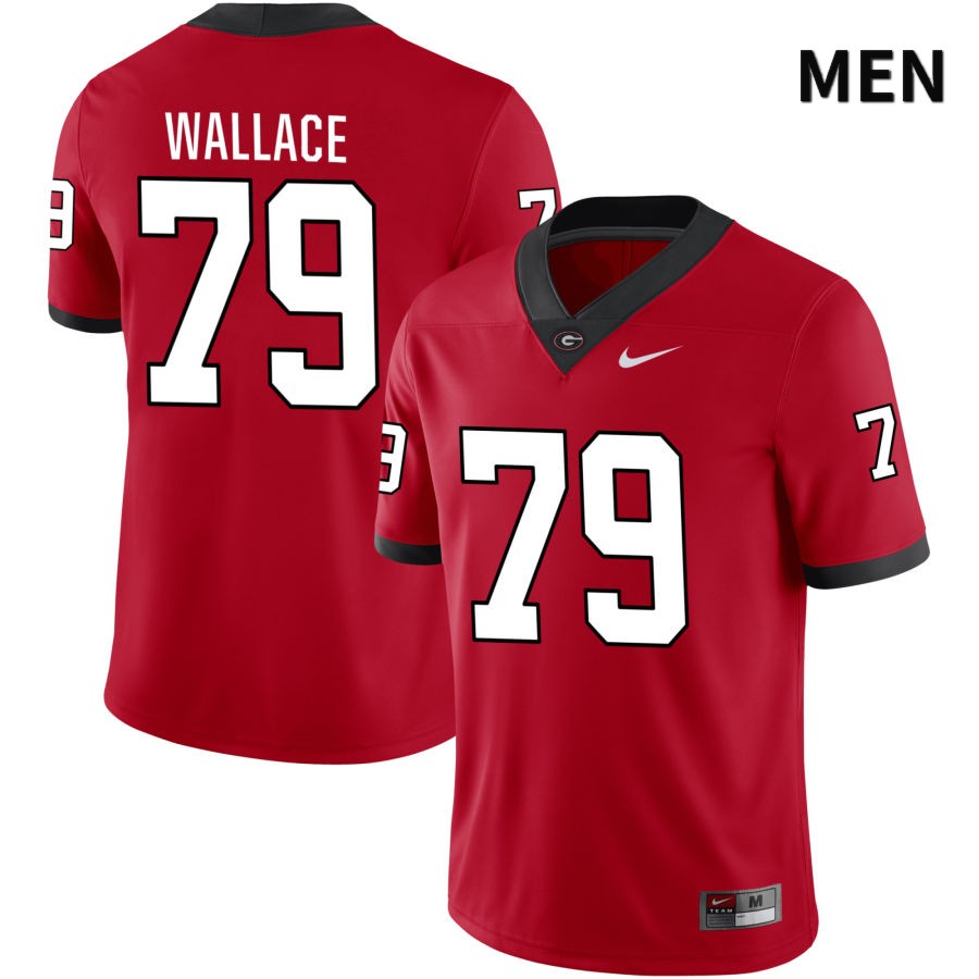 Georgia Bulldogs Men's Weston Wallace #79 Red 2022 NIL Stitched College UGA Football Jersey 23TM012EG